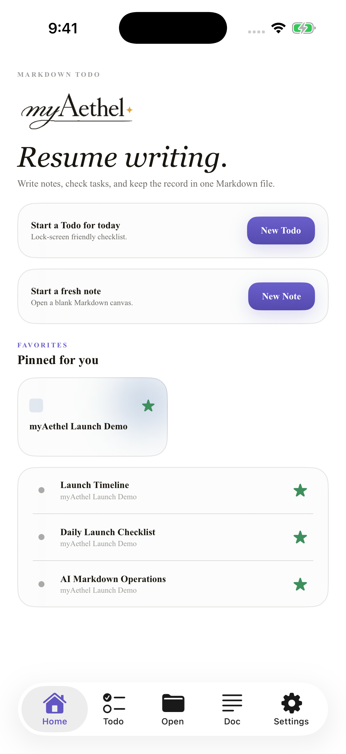 iPhone Home screenshot