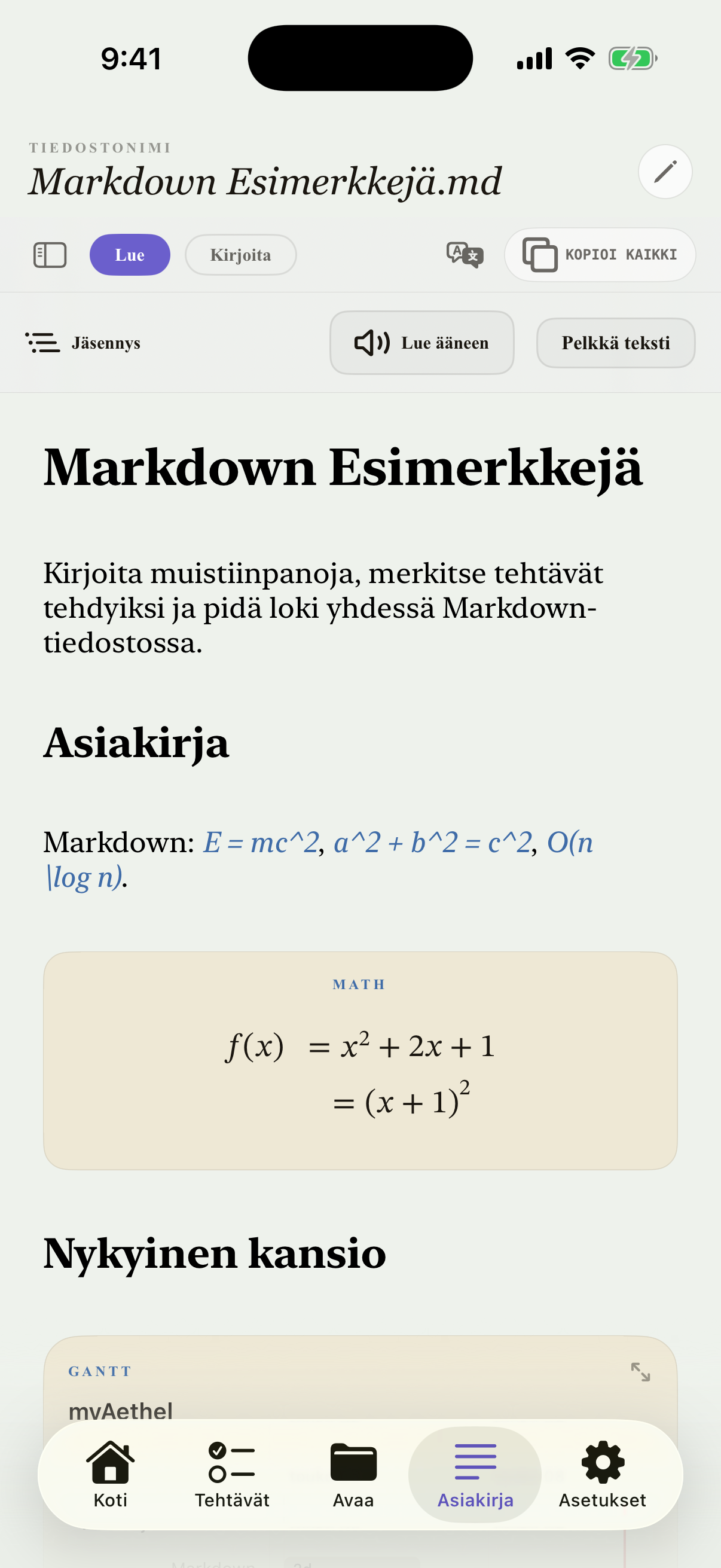 Suomi iPhone editor