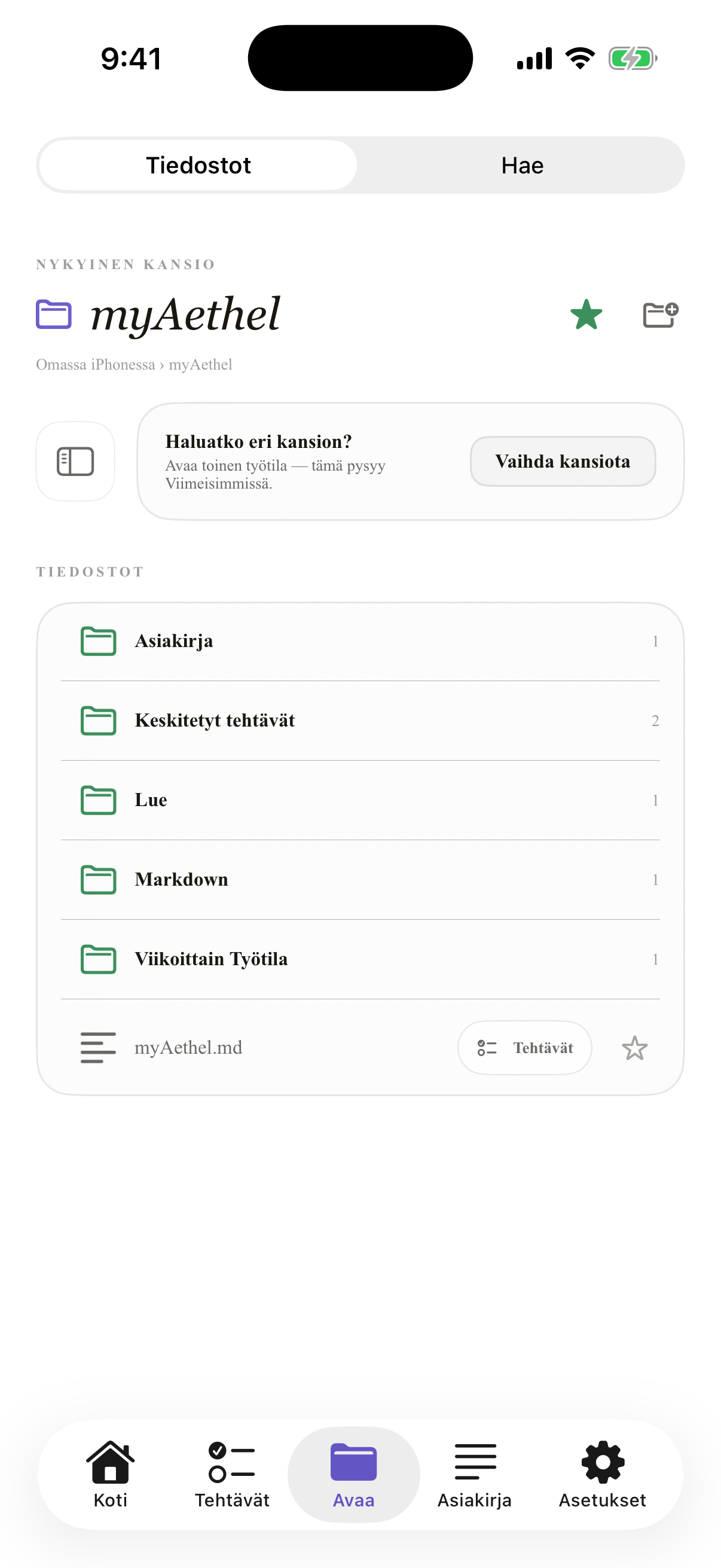 Suomi iPhone open