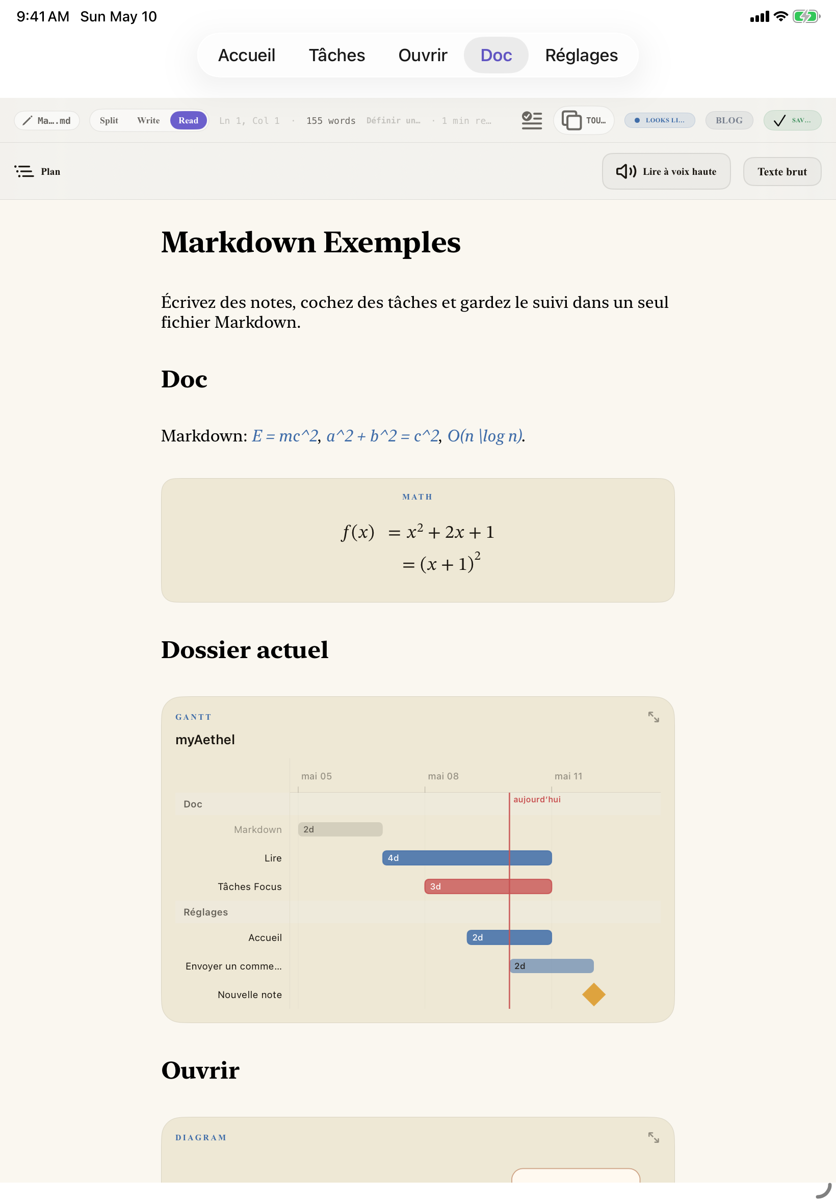 Français (Canada) iPad editor