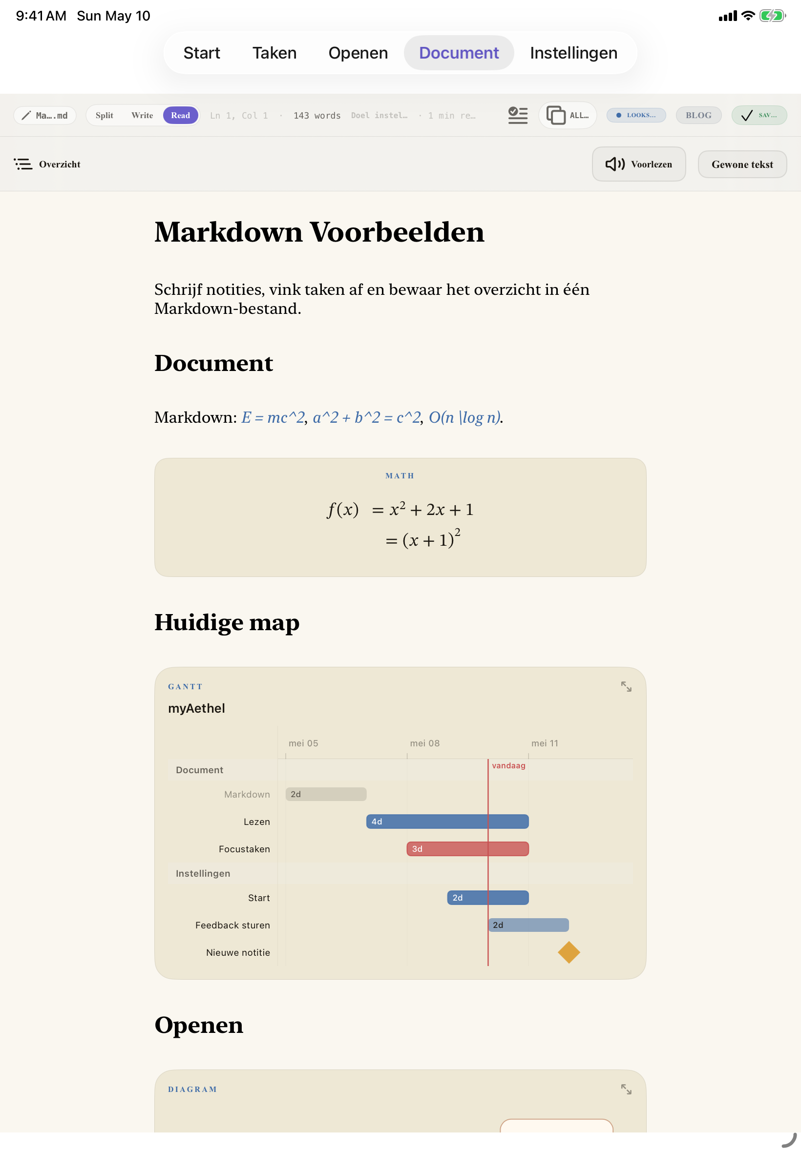 Nederlands iPad editor