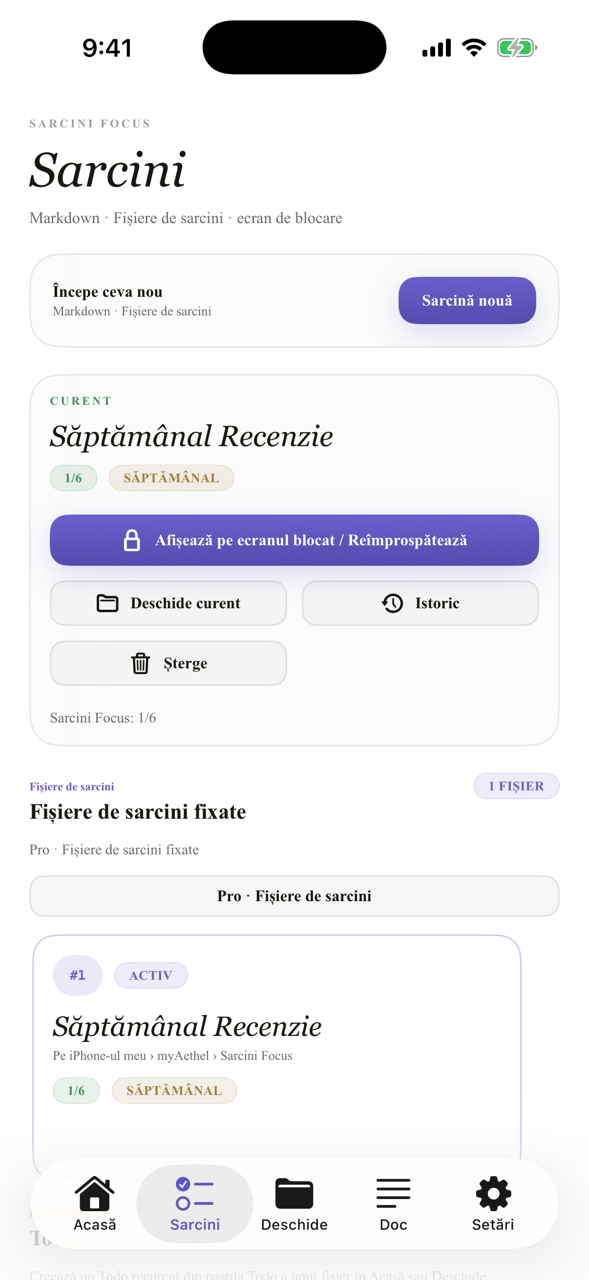 Română iPhone todo