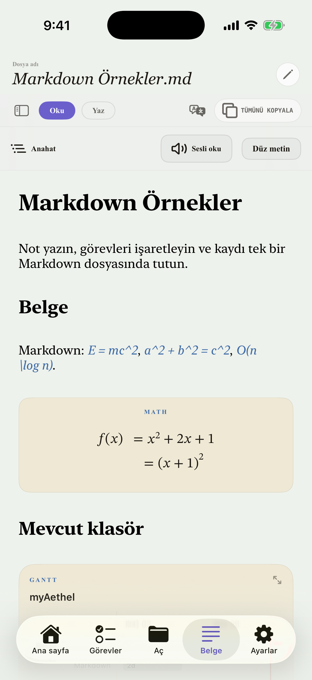 Türkçe iPhone editor